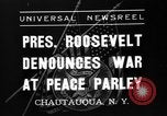 Image Le président Franklin Roosevelt Chautauqua New York USA, 1936, de la seconde 8 séquences d'archives historiques vidéo 65675046090