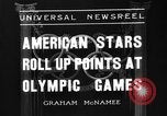Image États-unis les athlètes olympiques en 1936 Berlin Allemagne, 1936, de la seconde 3 séquences d'archives historiques vidéo 65675046091
