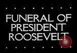 Immagine di Il presidente Franklin Roosevelt United States USA, 1945, secondo 34 filmato di repertorio 65675046118
