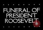 Immagine di Il presidente Franklin Roosevelt United States USA, 1945, secondo 35 filmato di repertorio 65675046118