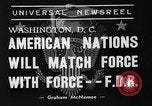 Immagine di Il presidente Franklin Roosevelt Washington DC USA, 1939, secondo 12 filmato di repertorio 65675046120