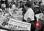 Image of American civilians getting war news in 1939 New York City USA, 1939, second 16 stock footage video 65675046128