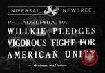 Standbild Republican National Convention Philadelphia Pennsylvania USA, 1940, aus Sekunde 1 historischem Filmmaterial Videoclip 65675046141