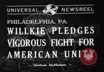 Standbild Republican National Convention Philadelphia Pennsylvania USA, 1940, aus Sekunde 4 historischem Filmmaterial Videoclip 65675046141
