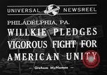 Standbild Republican National Convention Philadelphia Pennsylvania USA, 1940, aus Sekunde 6 historischem Filmmaterial Videoclip 65675046141