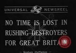 Standbild Zerstörer für Basen Atlantik, 1940, aus Sekunde 5 historischem Filmmaterial Videoclip 65675046147