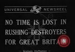 Standbild Zerstörer für Basen Atlantik, 1940, aus Sekunde 6 historischem Filmmaterial Videoclip 65675046147