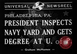Image of President Roosevelt Philadelphia Pennsylvania USA, 1940, second 3 stock footage video 65675046164