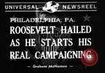 Image of President Franklin Roosevelt Philadelphia Pennsylvania USA, 1940, second 1 stock footage video 65675046165