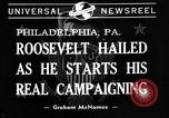 Image of President Franklin Roosevelt Philadelphia Pennsylvania USA, 1940, second 3 stock footage video 65675046165