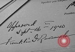 Image of U.S. President Franklin D. Roosevelt United States USA, 1940, second 7 stock footage video 65675046171