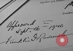 Image of U.S. President Franklin D. Roosevelt United States USA, 1940, second 8 stock footage video 65675046171