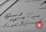Image of U.S. President Franklin D. Roosevelt United States USA, 1940, second 9 stock footage video 65675046171