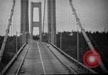 Image of Tacoma Narrows Bridge Washington State United States USA, 1940, second 18 stock footage video 65675046173