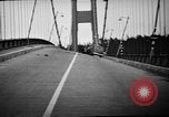 Image of Tacoma Narrows Bridge Washington State United States USA, 1940, second 30 stock footage video 65675046173