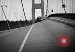 Image of Tacoma Narrows Bridge Washington State United States USA, 1940, second 32 stock footage video 65675046173