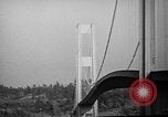 Image of Tacoma Narrows Bridge Washington State United States USA, 1940, second 36 stock footage video 65675046173