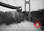 Image of Tacoma Narrows Bridge Washington State United States USA, 1940, second 50 stock footage video 65675046173