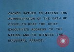 Image of President Franklin D.Roosevelt inauguration Washington DC USA, 1941, second 32 stock footage video 65675046174