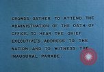 Image of President Franklin D.Roosevelt inauguration Washington DC USA, 1941, second 34 stock footage video 65675046174