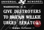 Image of Wendell Willkie Washington DC USA, 1941, second 5 stock footage video 65675046180