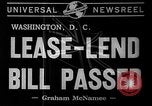 Image of Lend -Lease bill passed Washington DC USA, 1941, second 3 stock footage video 65675046185