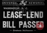 Image of Lend -Lease bill passed Washington DC USA, 1941, second 6 stock footage video 65675046185