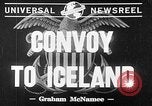 Immagine di US convoglio di navi da trasporto e cacciatorpediniere Reykjavík Islanda, 1941, secondo 4 filmato di repertorio 65675046186
