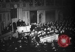 Image of President Roosevelt declares war Washington DC USA, 1941, second 5 stock footage video 65675046195