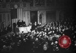 Image of President Roosevelt declares war Washington DC USA, 1941, second 14 stock footage video 65675046195