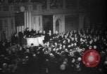 Image of President Roosevelt declares war Washington DC USA, 1941, second 16 stock footage video 65675046195