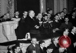 Image of President Roosevelt declares war Washington DC USA, 1941, second 37 stock footage video 65675046195