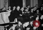Image of President Roosevelt declares war Washington DC USA, 1941, second 42 stock footage video 65675046195