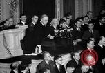 Image of President Roosevelt declares war Washington DC USA, 1941, second 49 stock footage video 65675046195