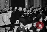 Image of President Roosevelt declares war Washington DC USA, 1941, second 56 stock footage video 65675046195