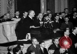 Image of President Roosevelt declares war Washington DC USA, 1941, second 62 stock footage video 65675046195