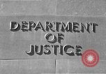 Image of Department of Justice Washington DC USA, 1950, second 8 stock footage video 65675046206