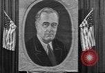 Standbild Poster von Präsident Franklin Roosevelt Philadelphia Pennsylvania USA, 1940, aus Sekunde 1 historischem Filmmaterial Videoclip 65675046214