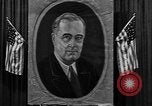 Standbild Poster von Präsident Franklin Roosevelt Philadelphia Pennsylvania USA, 1940, aus Sekunde 7 historischem Filmmaterial Videoclip 65675046214