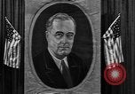 Standbild Poster von Präsident Franklin Roosevelt Philadelphia Pennsylvania USA, 1940, aus Sekunde 10 historischem Filmmaterial Videoclip 65675046214