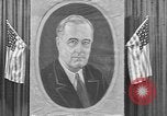 Standbild Poster von Präsident Franklin Roosevelt Philadelphia Pennsylvania USA, 1940, aus Sekunde 13 historischem Filmmaterial Videoclip 65675046214