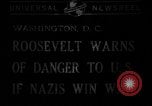 Image of President Franklin Roosevelt Washington DC USA, 1940, second 24 stock footage video 65675046228