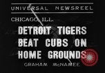Standbild 1935 Baseball World Series Game 3 Chicago Illinois USA, 1935, aus Sekunde 7 historischem Filmmaterial Videoclip 65675046236