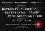 Standbild tödlichen Absturz der Gee Bee Z Super Sportster Flugzeug Detroit Michigan USA, 1931, aus Sekunde 3 historischem Filmmaterial Videoclip 65675046366