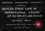 Standbild tödlichen Absturz der Gee Bee Z Super Sportster Flugzeug Detroit Michigan USA, 1931, aus Sekunde 5 historischem Filmmaterial Videoclip 65675046366