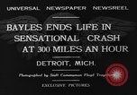 Standbild tödlichen Absturz der Gee Bee Z Super Sportster Flugzeug Detroit Michigan USA, 1931, aus Sekunde 6 historischem Filmmaterial Videoclip 65675046366