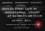 Standbild tödlichen Absturz der Gee Bee Z Super Sportster Flugzeug Detroit Michigan USA, 1931, aus Sekunde 7 historischem Filmmaterial Videoclip 65675046366