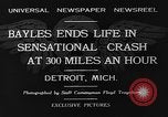 Standbild tödlichen Absturz der Gee Bee Z Super Sportster Flugzeug Detroit Michigan USA, 1931, aus Sekunde 8 historischem Filmmaterial Videoclip 65675046366