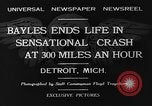 Standbild tödlichen Absturz der Gee Bee Z Super Sportster Flugzeug Detroit Michigan USA, 1931, aus Sekunde 10 historischem Filmmaterial Videoclip 65675046366