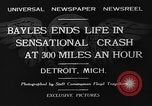 Standbild tödlichen Absturz der Gee Bee Z Super Sportster Flugzeug Detroit Michigan USA, 1931, aus Sekunde 11 historischem Filmmaterial Videoclip 65675046366